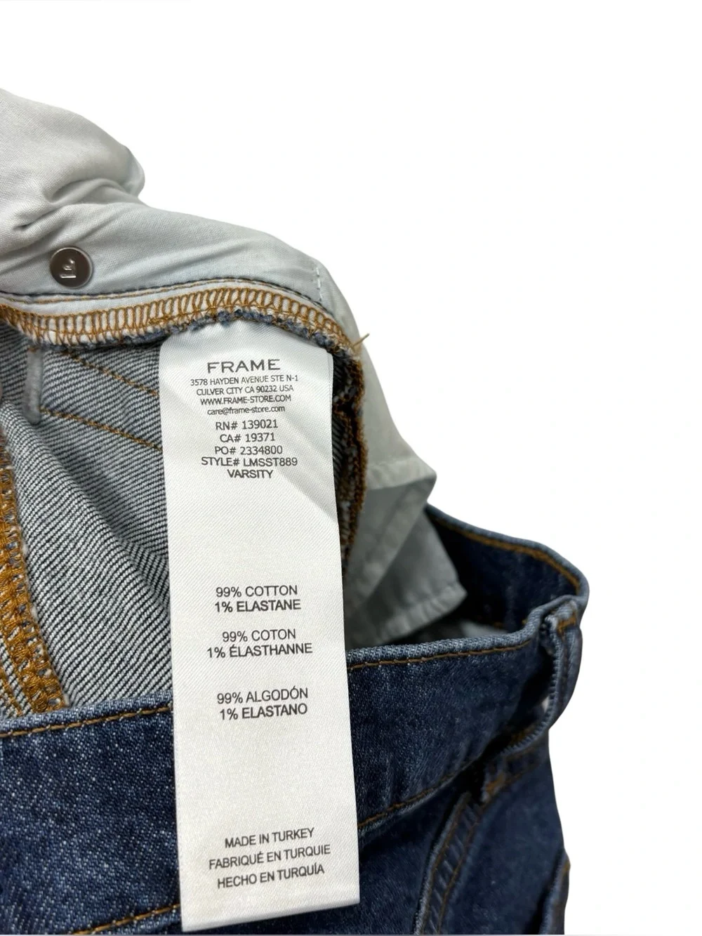 Frame Modern Straight‎ Varsity Blue Jeans Men’s 29x27